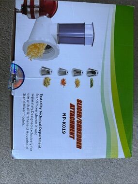 ZACME Slicer-Shredder Attachment--fits kitchen aid stand mixer models.
